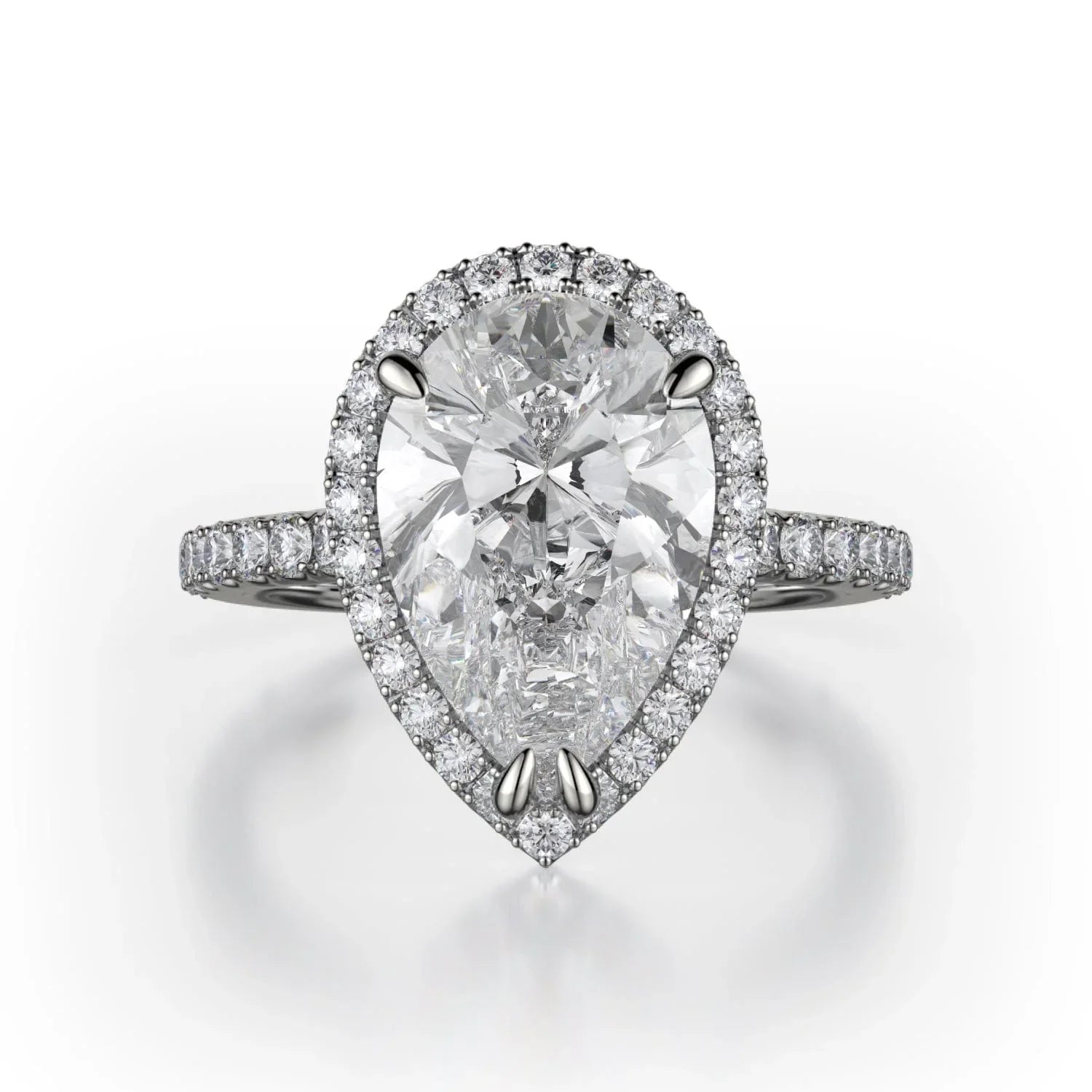 MICHAEL M Engagement Rings 18K White Gold Europa R320S-2PR R320S-2PR-WG