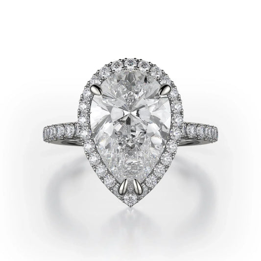 MICHAEL M Engagement Rings 18K White Gold Europa R320S-2PR R320S-2PR-WG