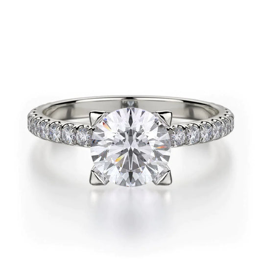 MICHAEL M Engagement Rings 18K White Gold Europa R371-1 R371-1WG
