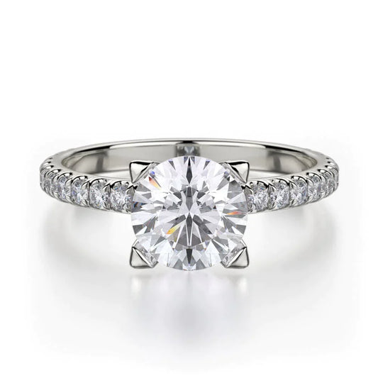 MICHAEL M Engagement Rings 18K White Gold Europa R371-1 R371-1WG