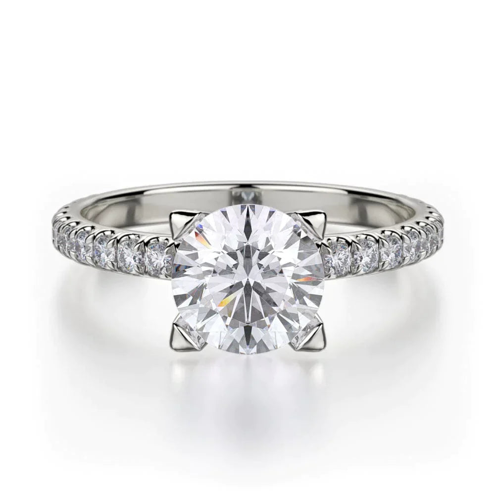 MICHAEL M Engagement Rings 18K White Gold Europa R371-1 R371-1WG