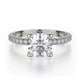 MICHAEL M Engagement Rings 18K White Gold Europa R371-1 R371-1WG