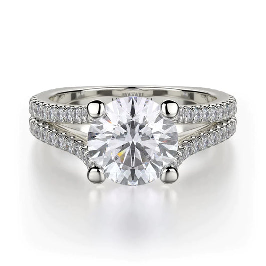 MICHAEL M Engagement Rings 18K White Gold Europa R437-1.5 R437-1.5WG