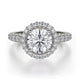 MICHAEL M Engagement Rings 18K White Gold Europa R440-1.5 R440-1.5WG