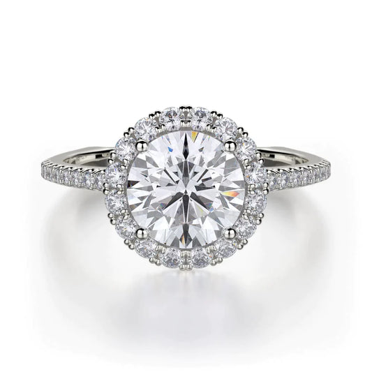 MICHAEL M Engagement Rings 18K White Gold Europa R440S-1 R440S-1WG