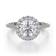 MICHAEL M Engagement Rings 18K White Gold Europa R440S-1 R440S-1WG