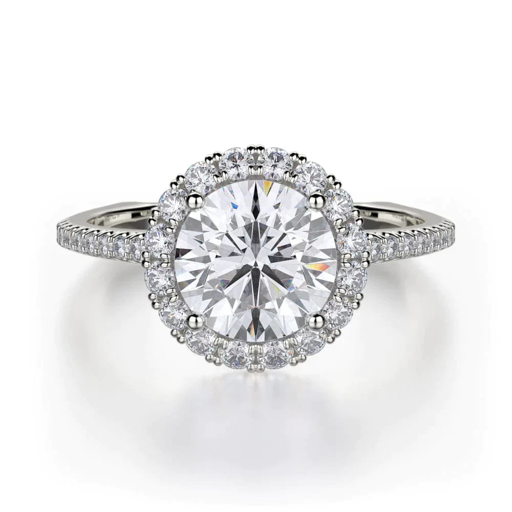 MICHAEL M Engagement Rings 18K White Gold Europa R440S-1 R440S-1WG