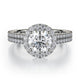 MICHAEL M Engagement Rings 18K White Gold Europa R456-1 R456-1WG