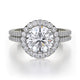 MICHAEL M Engagement Rings 18K White Gold Europa R456-2 R456-2WG