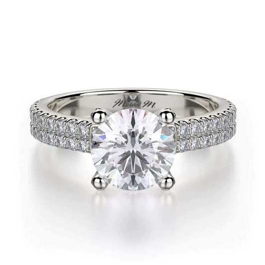 MICHAEL M Engagement Rings 18K White Gold Europa R483-1 R483-1WG