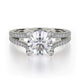 MICHAEL M Engagement Rings 18K White Gold Europa R487-1 R487-1WG
