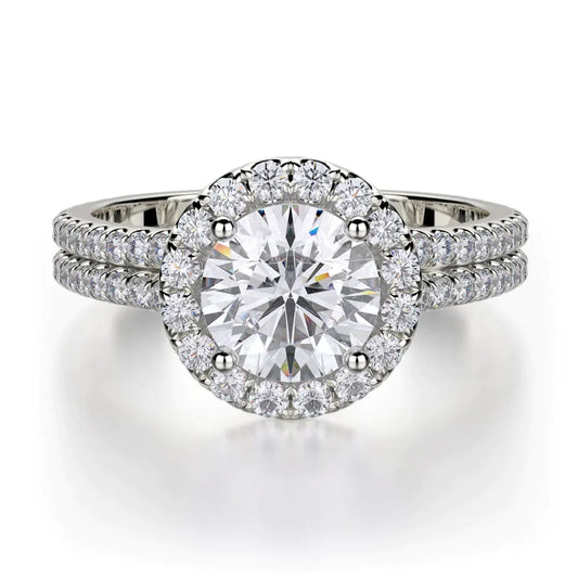 MICHAEL M Engagement Rings 18K White Gold Europa R490-1 R490-1WG