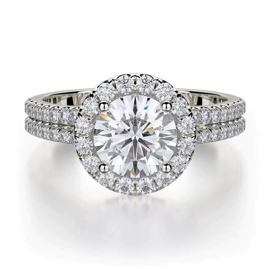 MICHAEL M Engagement Rings 18K White Gold Europa R490-1 R490-1WG