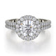 MICHAEL M Engagement Rings 18K White Gold Europa R490-1 R490-1WG