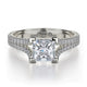 MICHAEL M Engagement Rings 18K White Gold Europa R492-1 R492-1WG