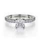 MICHAEL M Engagement Rings 18K White Gold Europa R493-0.75 R493-0.75WG