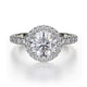 MICHAEL M Engagement Rings 18K White Gold Europa R494-1 R494-1WG