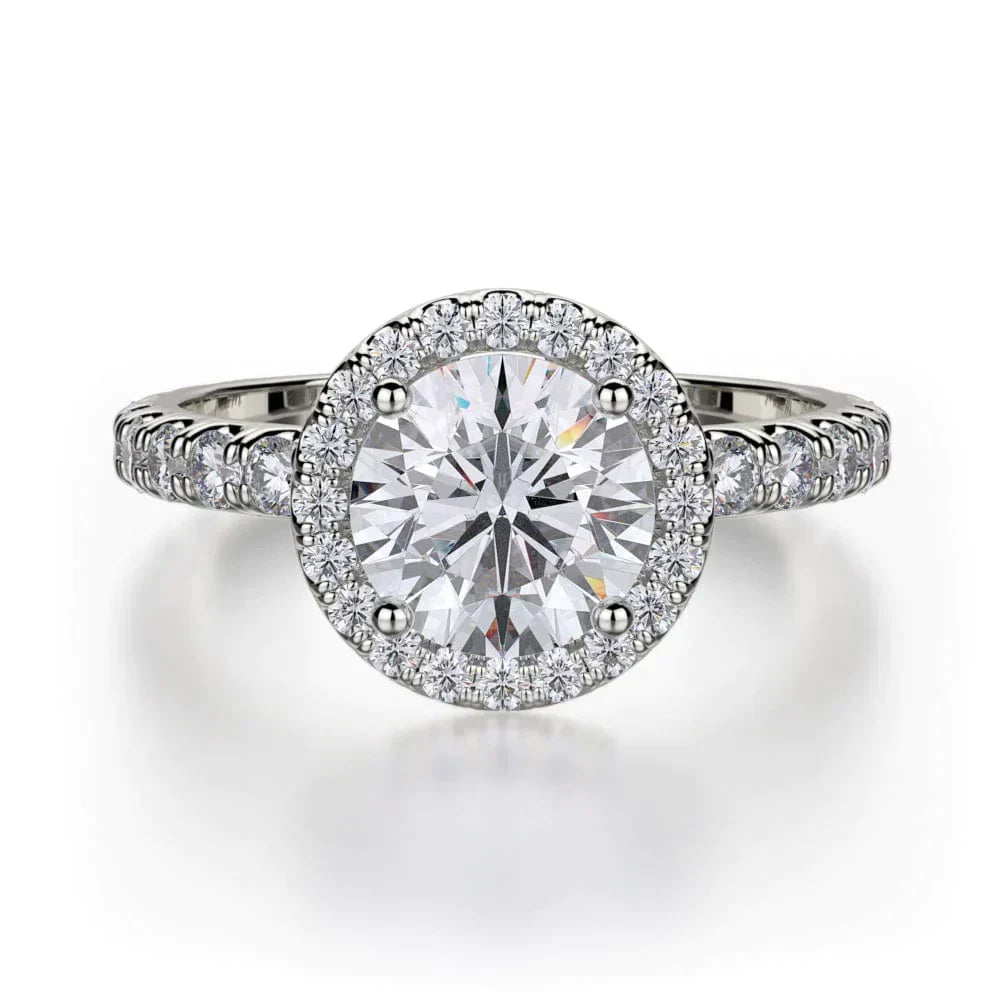 MICHAEL M Engagement Rings 18K White Gold Europa R494-1 R494-1WG