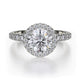 MICHAEL M Engagement Rings 18K White Gold Europa R494-1 R494-1WG