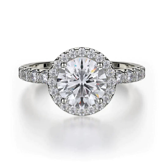 MICHAEL M Engagement Rings 18K White Gold Europa R494-1 R494-1WG