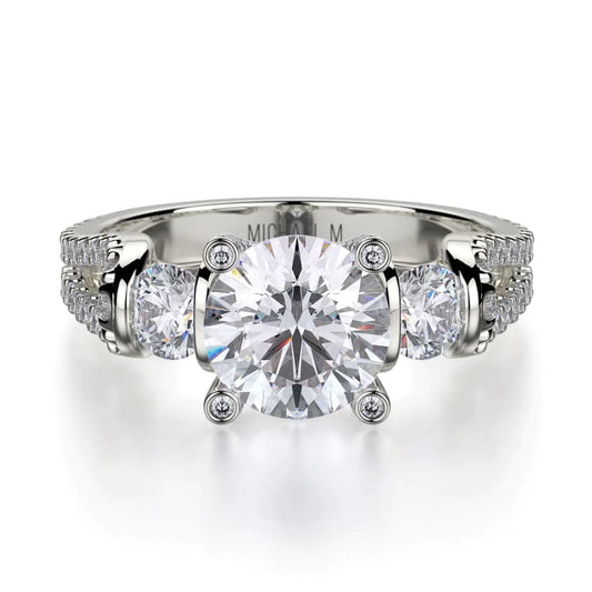 MICHAEL M Engagement Rings 18K White Gold Europa R505-1 R505-1WG