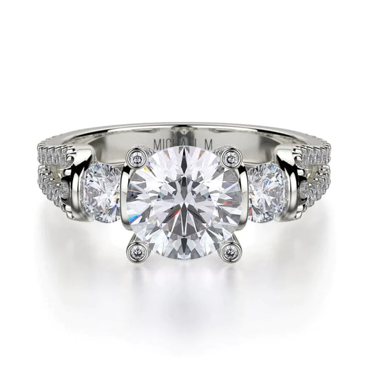 MICHAEL M Engagement Rings 18K White Gold Europa R505-1 R505-1WG