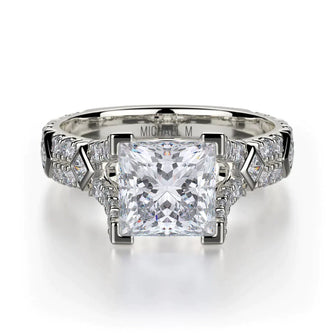 MICHAEL M Engagement Rings 18K White Gold Europa R511-1 R511-1WG