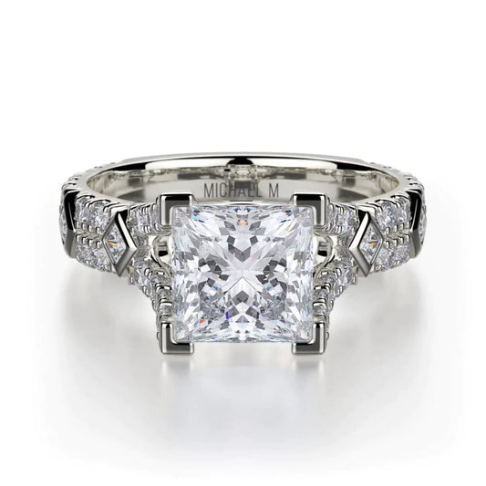 MICHAEL M Engagement Rings 18K White Gold Europa R511-1 R511-1WG