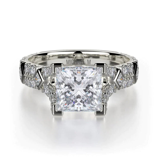 MICHAEL M Engagement Rings 18K White Gold Europa R511-1 R511-1WG