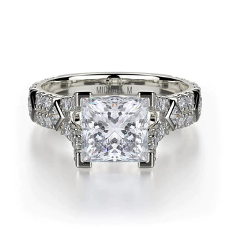 MICHAEL M Engagement Rings 18K White Gold Europa R511-1 R511-1WG