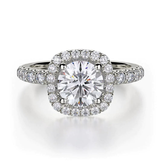 MICHAEL M Engagement Rings 18K White Gold Europa R536-1 R536-1WG