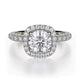 MICHAEL M Engagement Rings 18K White Gold Europa R536-1 R536-1WG