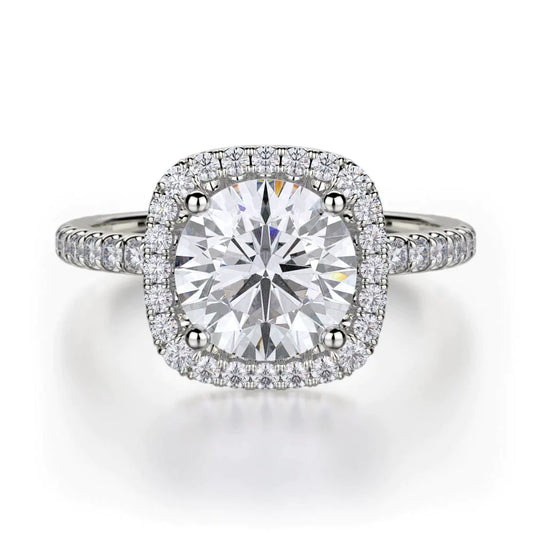 MICHAEL M Engagement Rings 18K White Gold Europa R536S-1.5 R536S-1.5WG