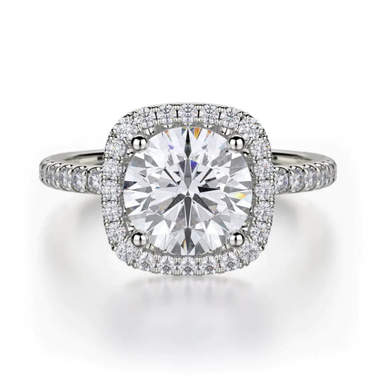 MICHAEL M Engagement Rings 18K White Gold Europa R536S-1.5 R536S-1.5WG