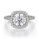 MICHAEL M Engagement Rings 18K White Gold Europa R536S-1.5 R536S-1.5WG
