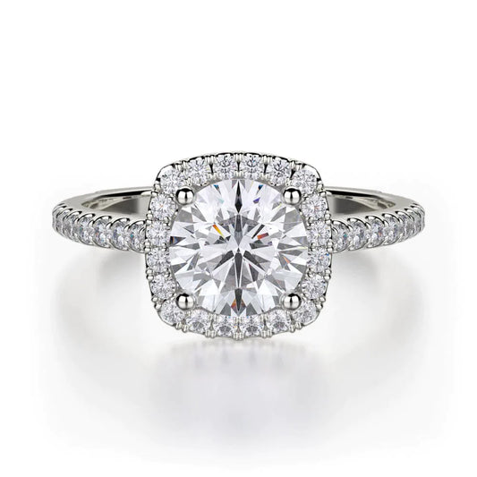 MICHAEL M Engagement Rings 18K White Gold Europa R539S-1 R539S-1WG