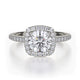 MICHAEL M Engagement Rings 18K White Gold Europa R539S-1 R539S-1WG