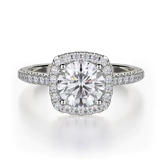 MICHAEL M Engagement Rings 18K White Gold Europa R539S-1 R539S-1WG