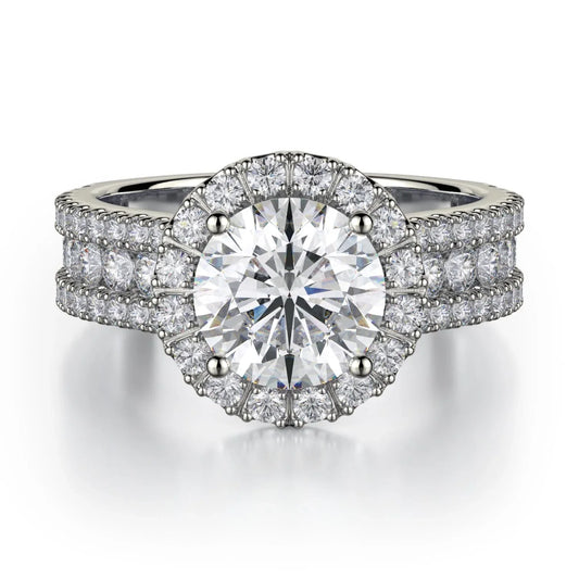 MICHAEL M Engagement Rings 18K White Gold Europa R551-1.5 R551-1.5WG