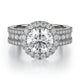 MICHAEL M Engagement Rings 18K White Gold Europa R551-1.5 R551-1.5WG