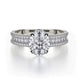 MICHAEL M Engagement Rings 18K White Gold Europa R717-2 R717-2WG