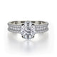 MICHAEL M Engagement Rings 18K White Gold Europa R717-2 R717-2WG