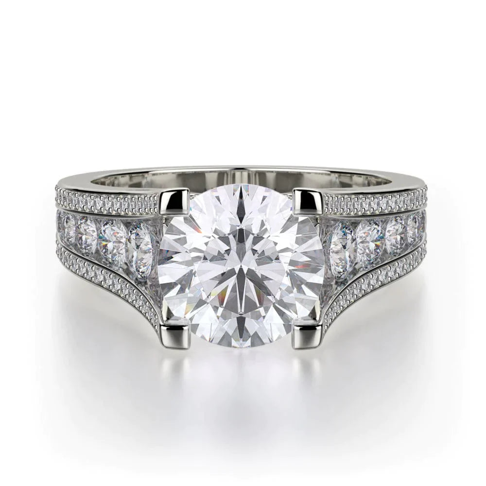 MICHAEL M Engagement Rings 18K White Gold Loud R735-2 R735-2WG