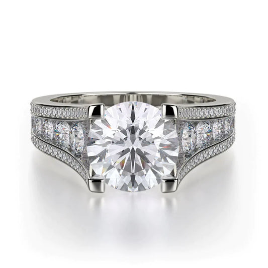 MICHAEL M Engagement Rings 18K White Gold Loud R735-2 R735-2WG