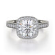 Michael M Pavé Round Engagement Ring