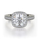 Michael M Pave Round Engagement Ring