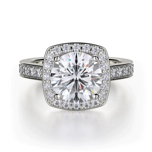 MICHAEL M Engagement Rings 18K White Gold Love R378-2 R378-2WG