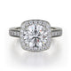MICHAEL M Engagement Rings 18K White Gold Love R378-2 R378-2WG
