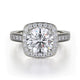 MICHAEL M Engagement Rings 18K White Gold Love R378-2 R378-2WG