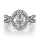 MICHAEL M Engagement Rings 18K White Gold Love R454-2 R454-2WG